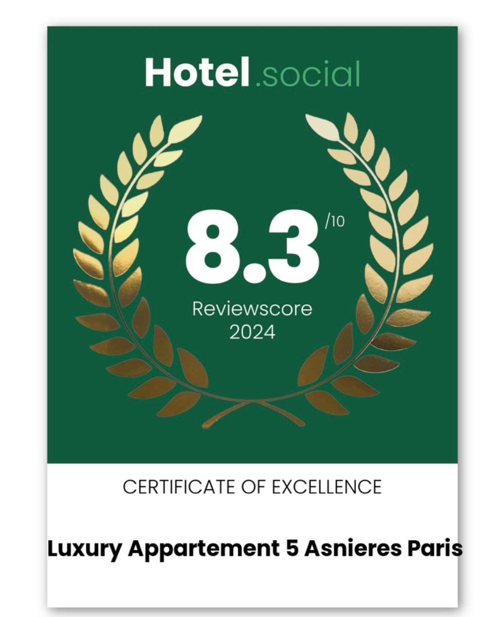 Luxury Appartement 5 Asnieres Paris מראה חיצוני תמונה